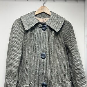 Genuine 60s Vintage Wool Sweater Blend Jacket sz 6-10